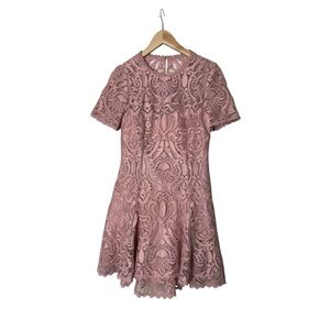 Forever New Australia Pink Cornelia Lace Dress USA 6 AUS 10